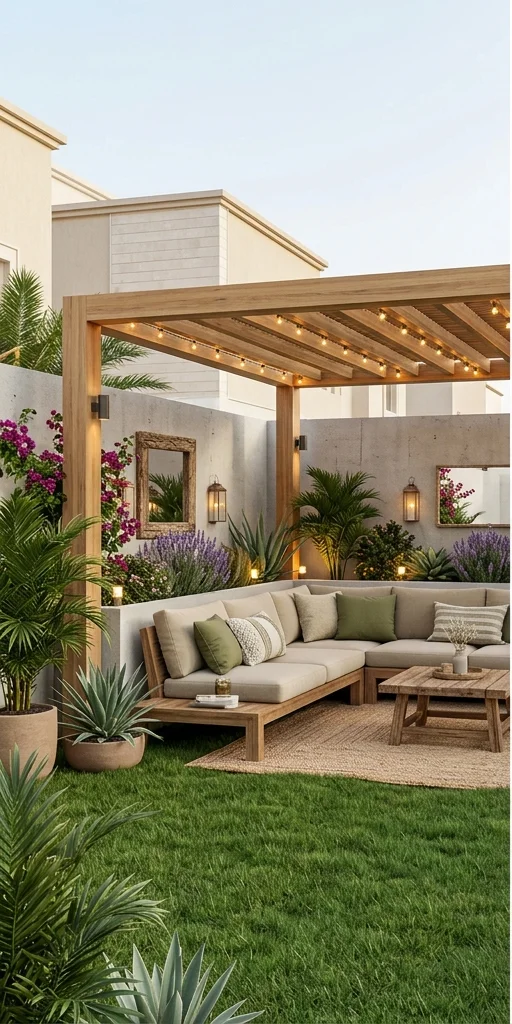 تطوير جلسة خارجية داخل الحديقة - بعد